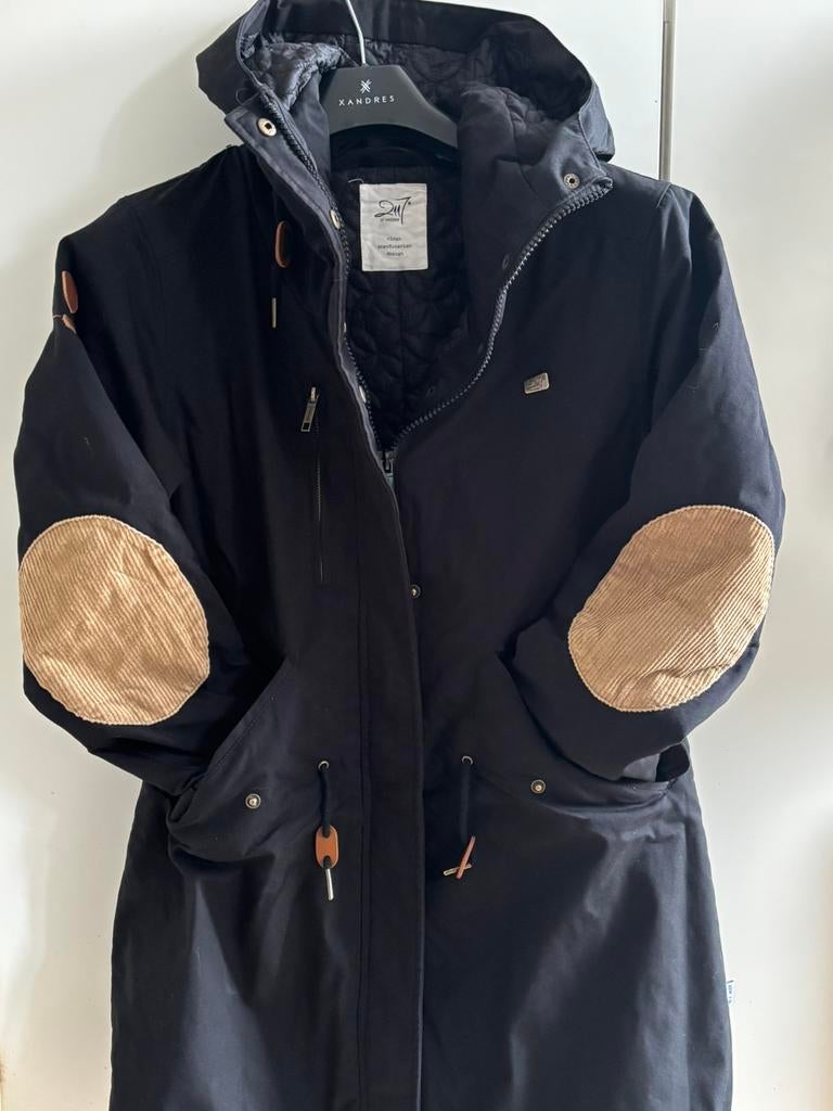 Mooie Parka Jas M38, Ophalen, Zo goed als nieuw, Maat 38/40 (M), Zwart