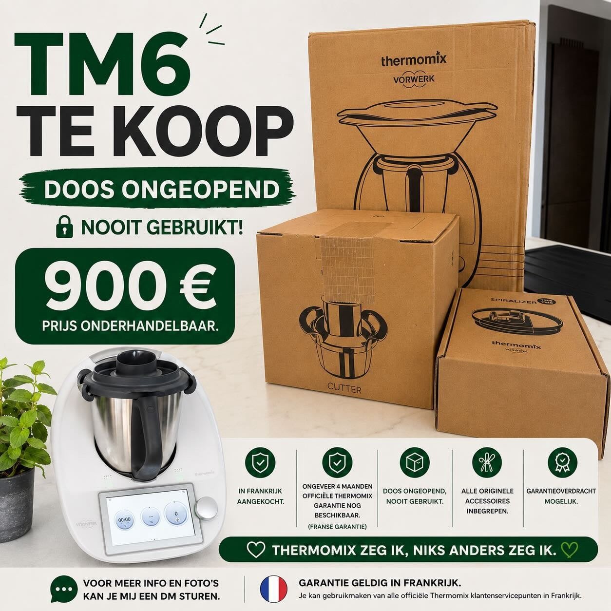 Thermomix TM6, Ophalen of Verzenden, Nieuw