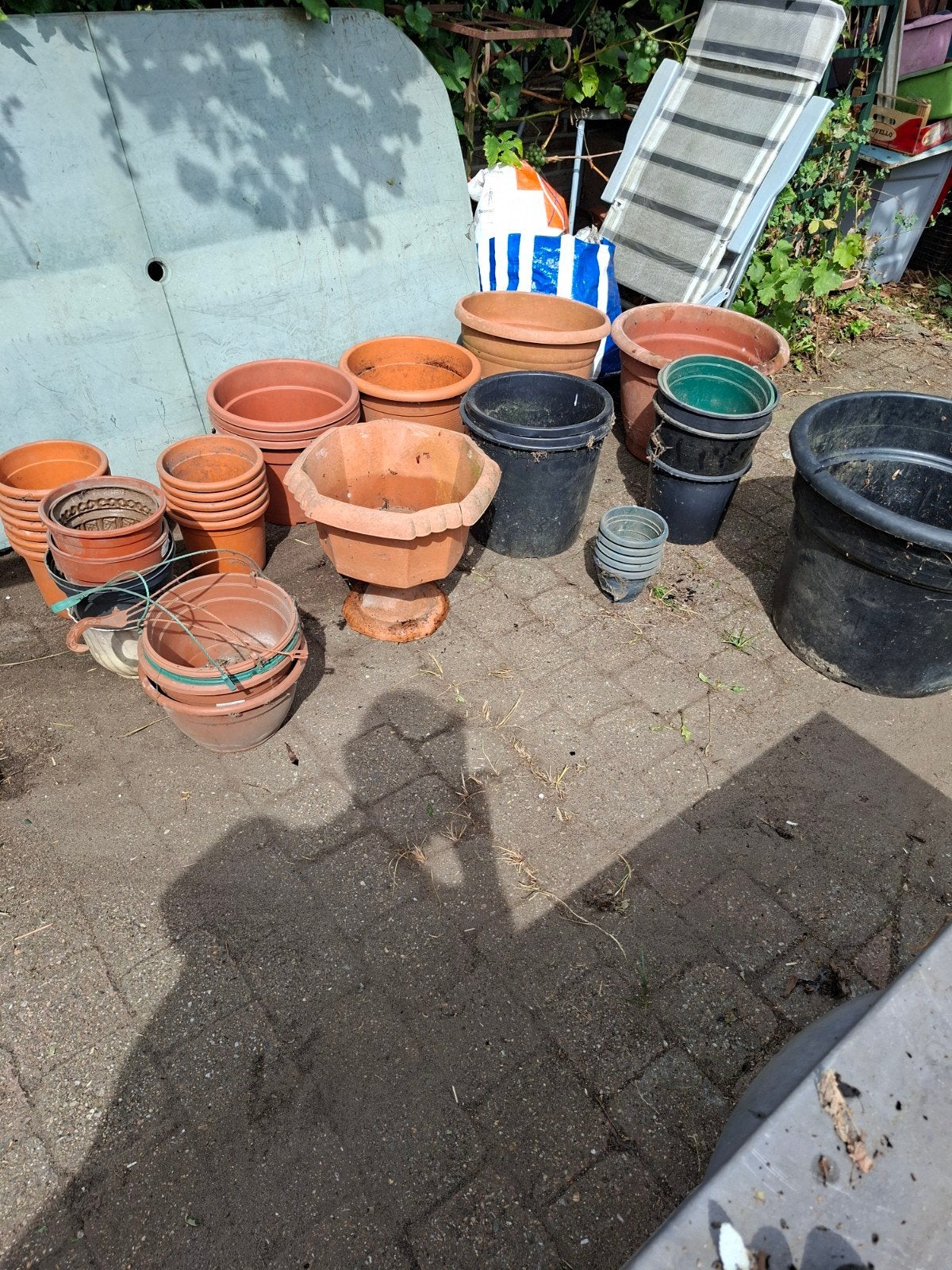 plasstiek bloem potten, Tuin en Terras, Bloempotten, Ophalen