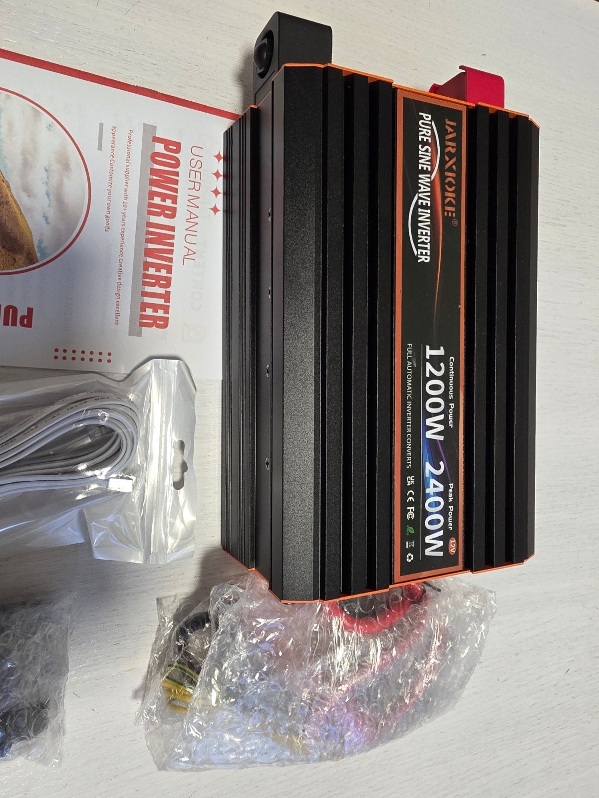 nieuwe Jarxioke Pure Sine Wave Omvormer / Inverter 1200W, Ophalen of Verzenden, Nieuw