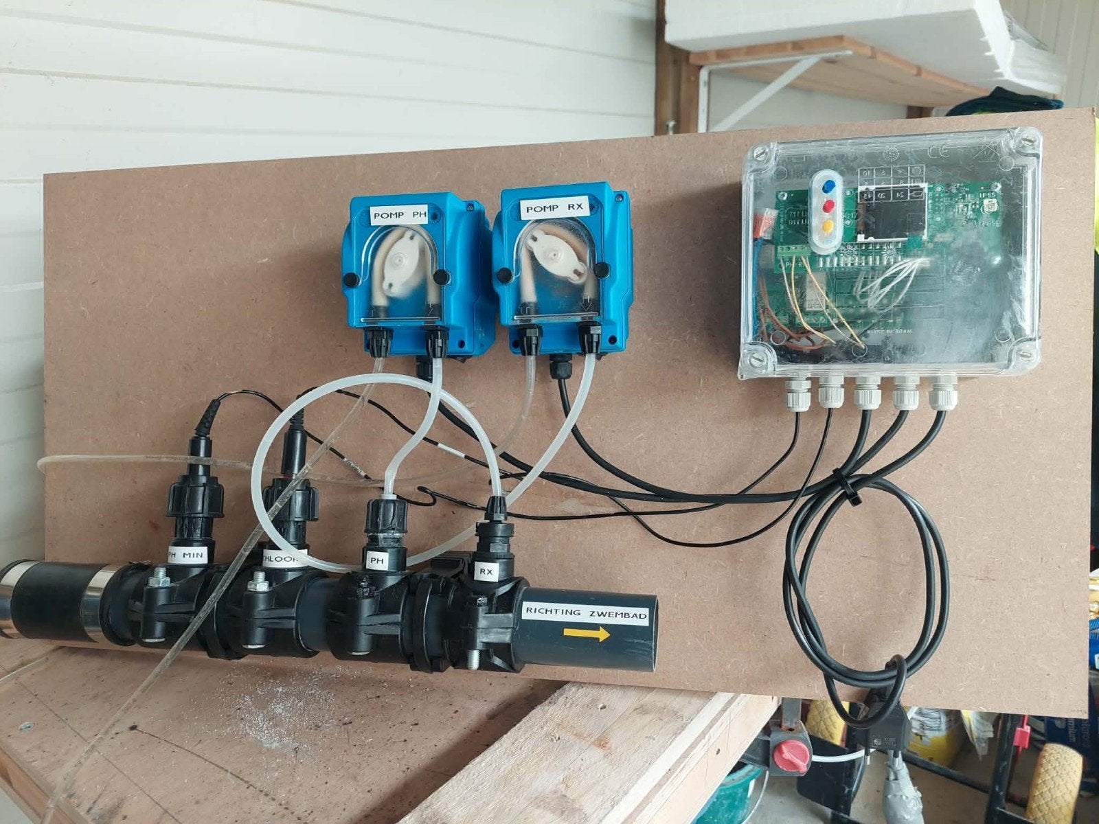 Automatisch Ph en Chloor systeem, Tuin en Terras, Ophalen