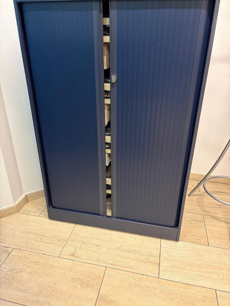 dossier- / archiefkast met lades en roldeur, Ophalen, Gebruikt, 100 tot 150 cm, 100 tot 150 cm