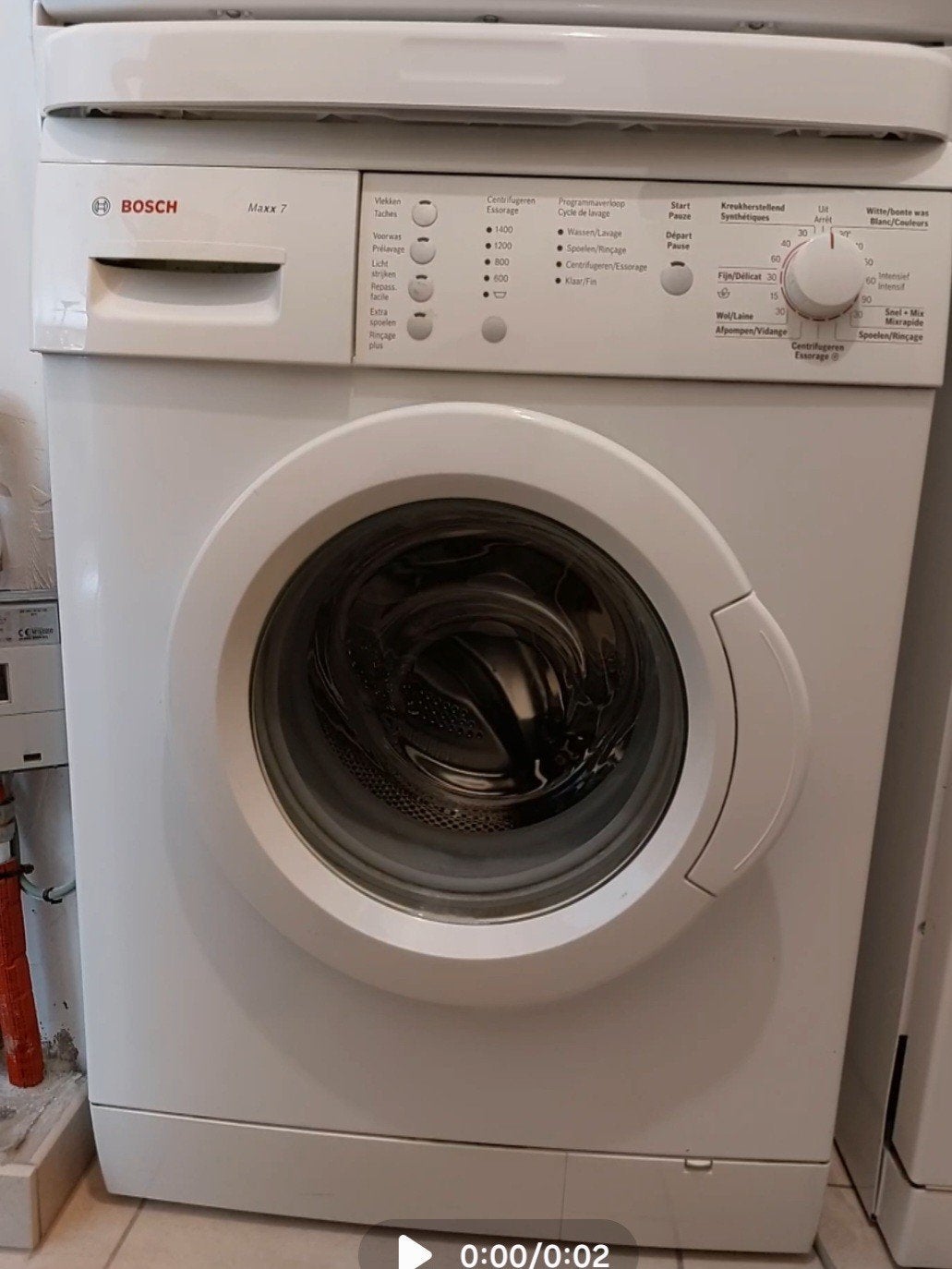 Wasmachine Bosh Maxx 7, Electroménager, 1200 à 1600 tours, 6 à 8 kg, Chargeur frontal, Enlèvement