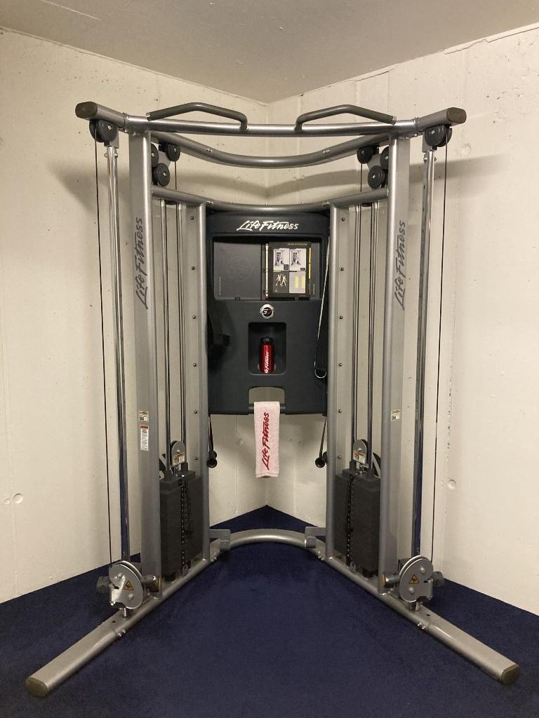 Life Fitness G7 home gym incl bank particulier goede staat, Sport en Fitness, Ophalen, Krachtstation