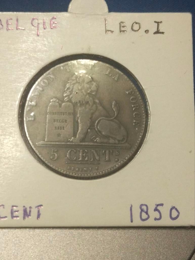 5 cent Leopold I, Postzegels en Munten, Munten | België, Ophalen of Verzenden