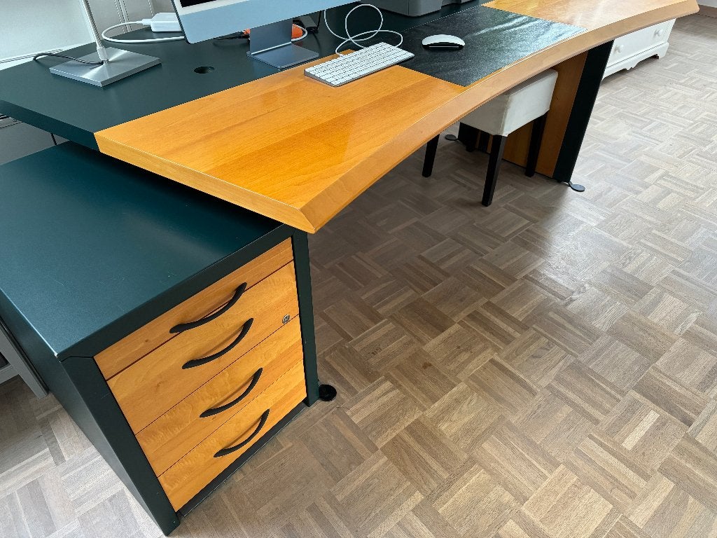 Bureau complet, Comme neuf, Enlèvement, Bureau-armoire combiné, Bois