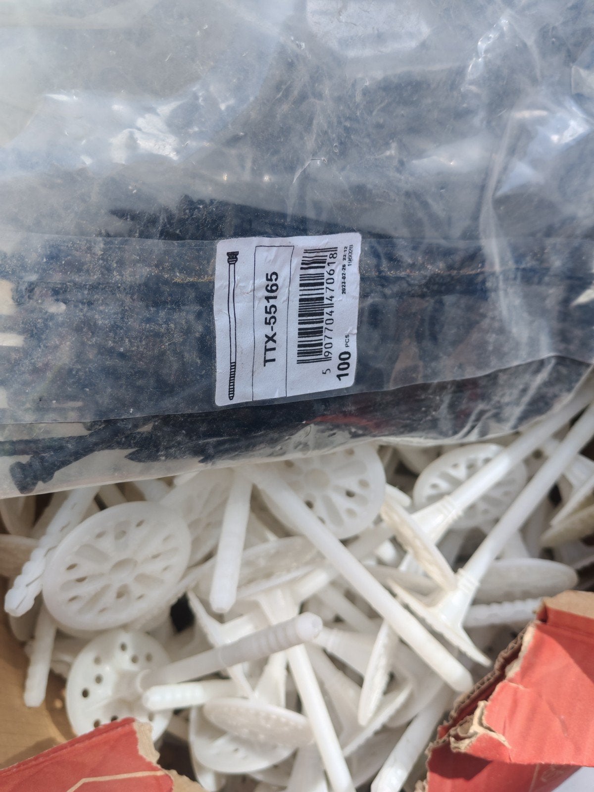 200 chevilles d'isolation thermique 10x160, Doe-het-zelf en Bouw, Zeil en Folie, Ophalen