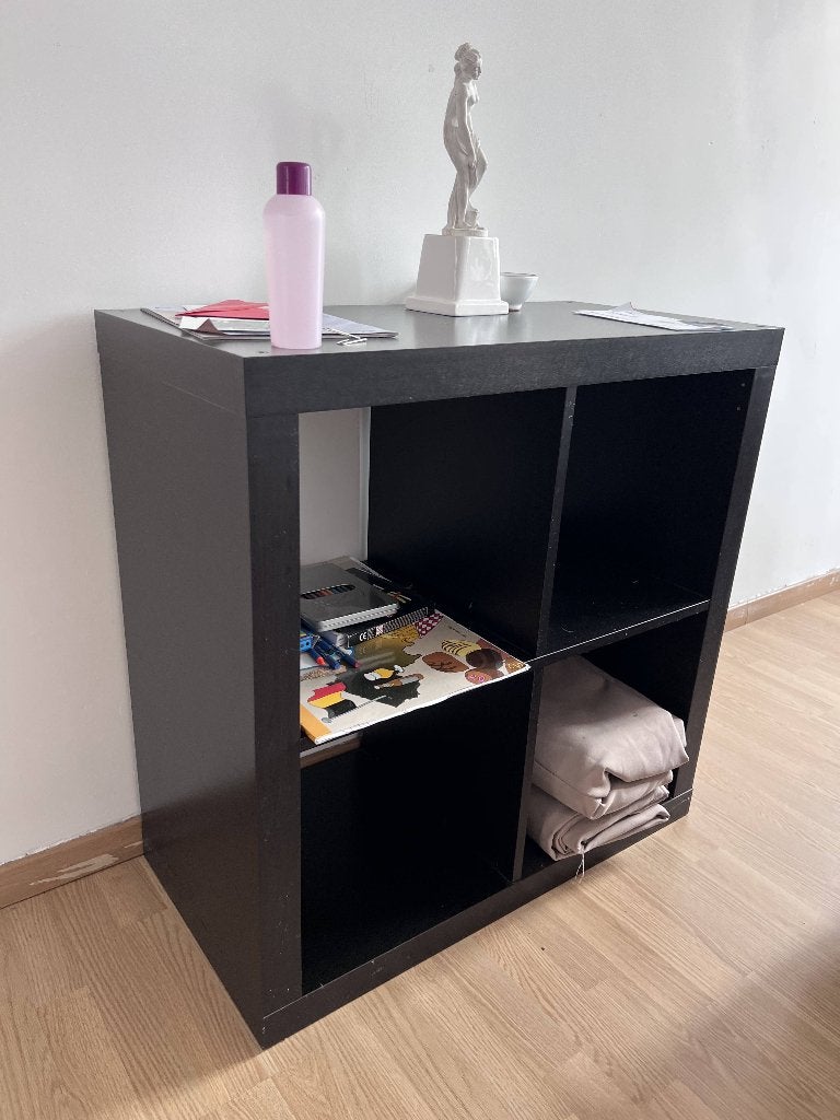Jolie étagère noire, Enlèvement, Comme neuf, Étagère, Bois