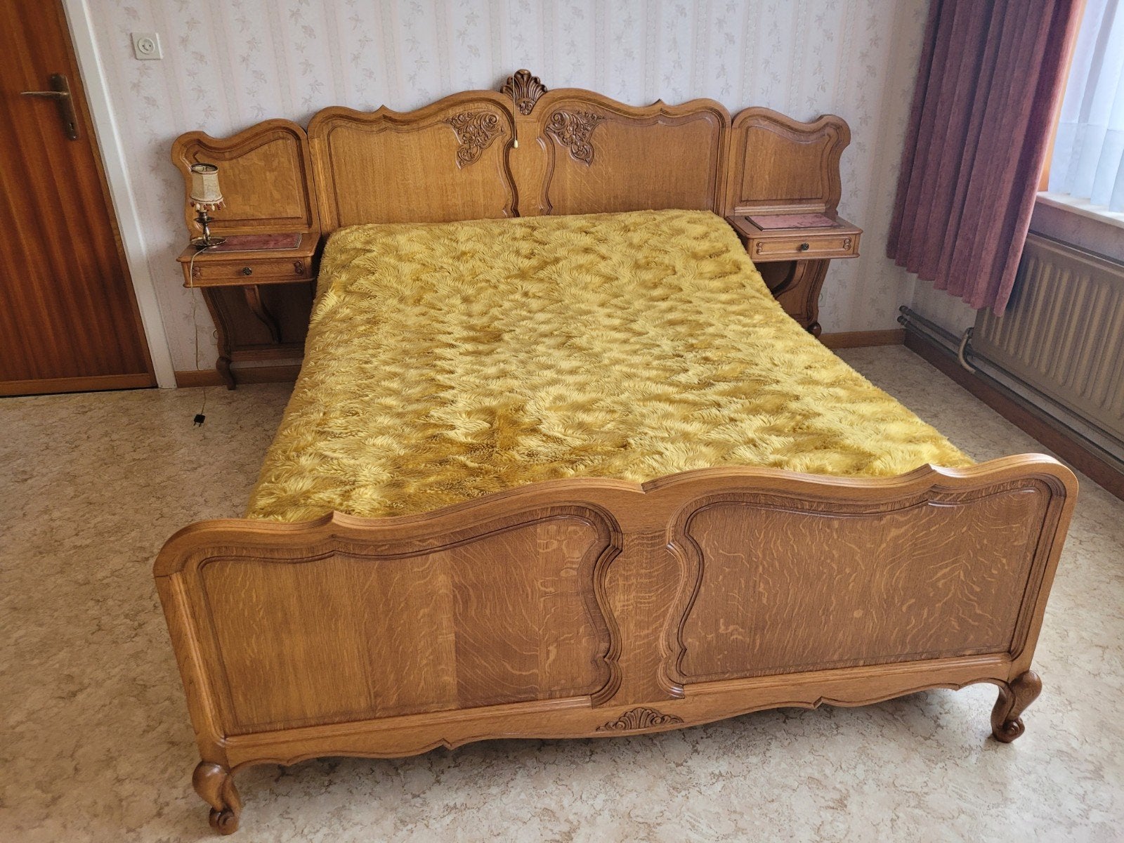 Te koop : massief eiken slaapkamer, Antiek en Kunst, Ophalen