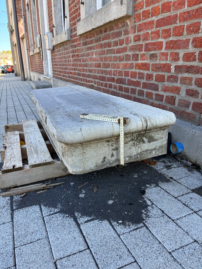 Drempel Blauwe steen van meer dan 100 jaar oud, Ophalen, Gebruikt
