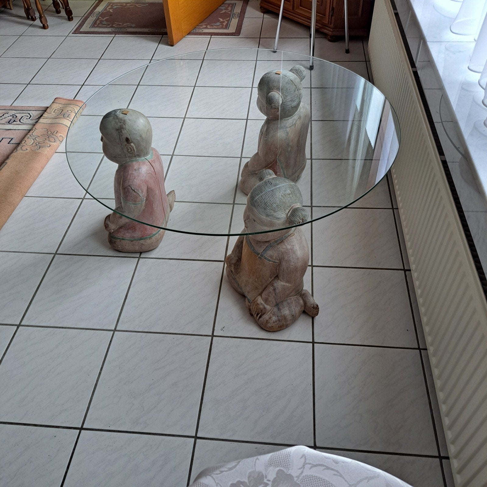 Salontafel tafel met chinese wijsheid, Ophalen