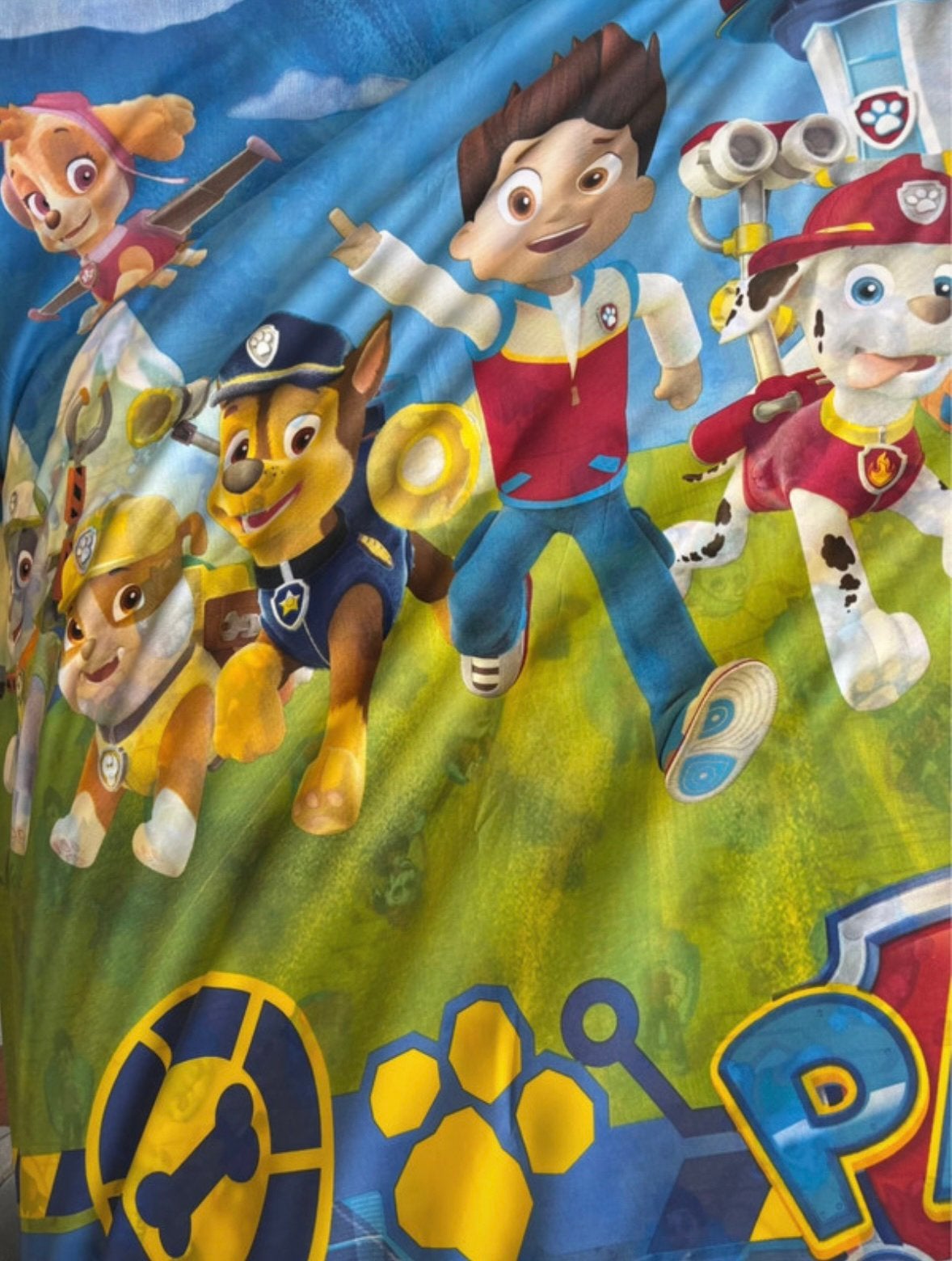 Paw Patrol dekbedovertrek met sloop., Overige merken, Ophalen of Verzenden, Zo goed als nieuw, Wasbaar