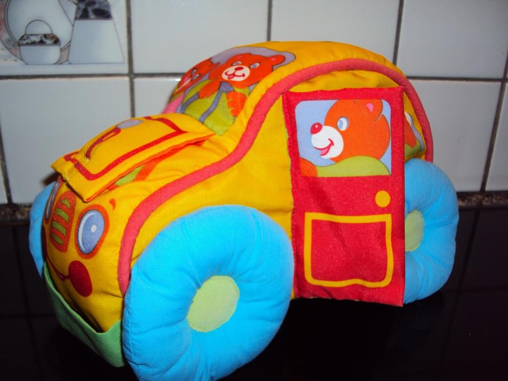 Playskool, ontdekkingsauto met "knisperend" deurtje, Ophalen of Verzenden