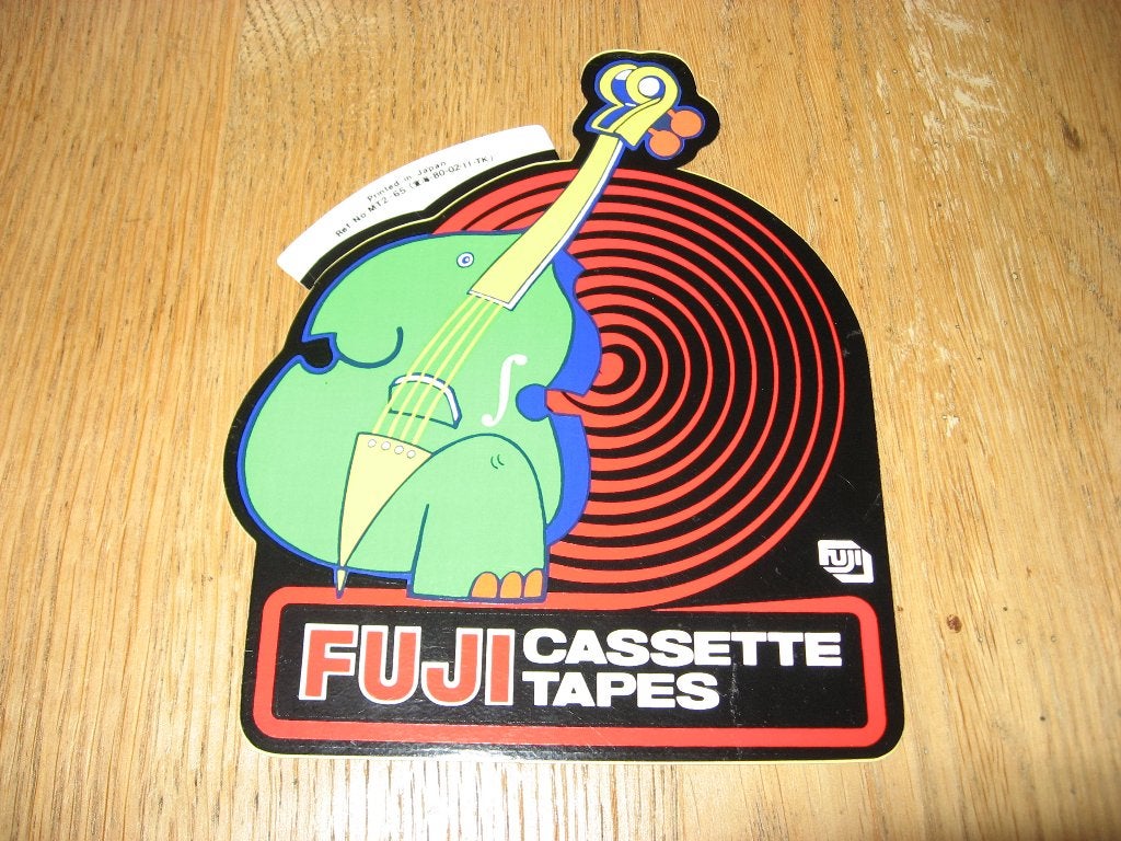 Contrabas Fuji Cassette Tapes Japan Sticker, Ophalen, Nieuw, Merk