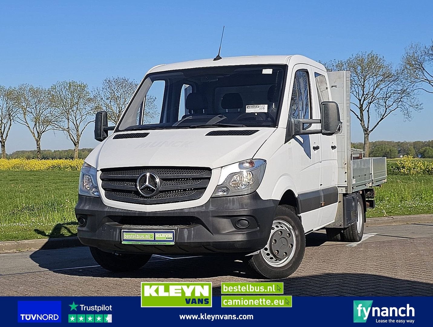 Mercedes-Benz SPRINTER 516 Dub.Cab Open-Laadbak, Auto's, Bestelwagens en Lichte vracht, ABS, Wit, Mercedes-Benz, Bedrijf