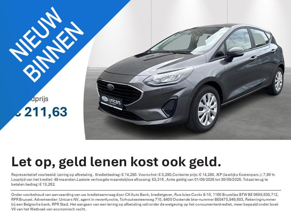 Ford Fiesta COOL&CONNECT, Autos, https://public.car-pass.be/vhr/c1a81f15-2f27-4e44-9c46-0a002f76d860, Argent ou Gris, Achat, 4 portes