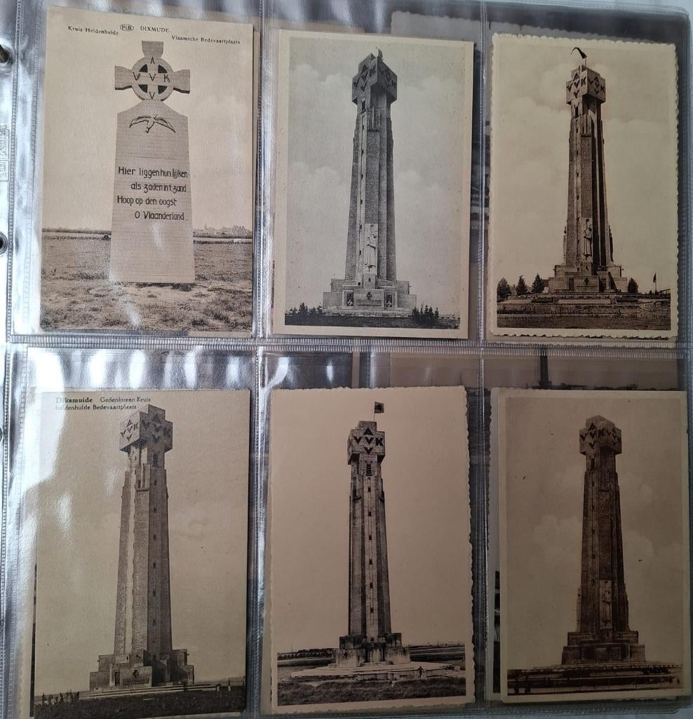 kaarten, IJzertoren AVV/VVK, IJzerbedevaart Diksmuide 125 st, Ophalen of Verzenden, 1960 tot 1980, Gelopen, West-Vlaanderen