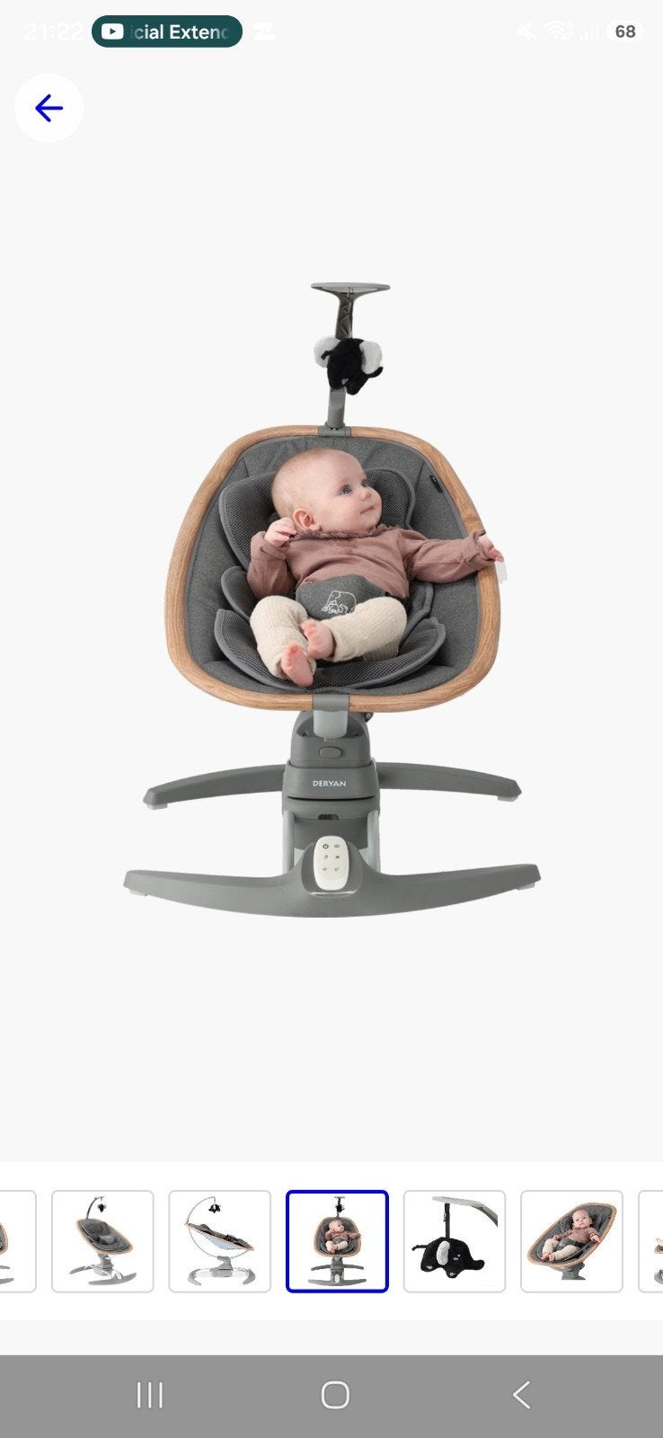 Baby wiegje met afstandbediening, Kinderen en Baby's, Wipstoeltjes, Ophalen