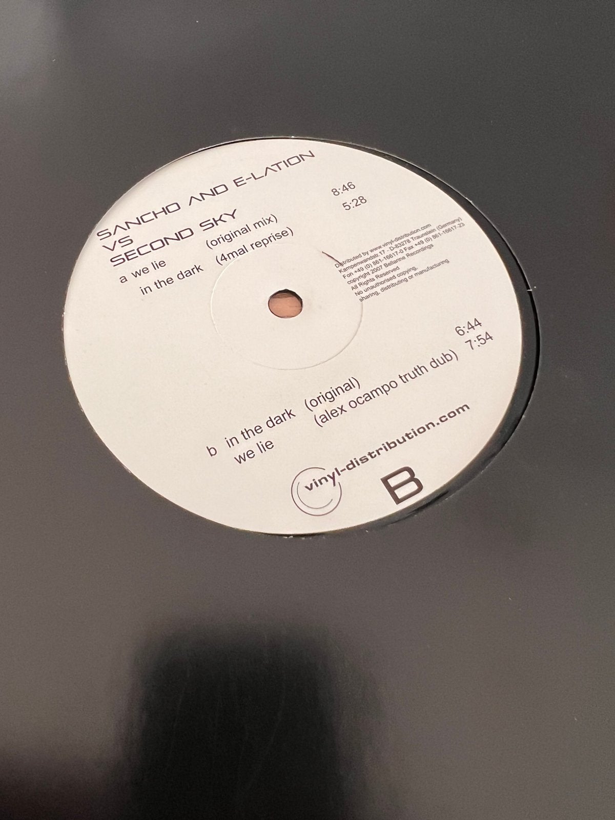Sancho and e-lation vs second sky - we lie, Enlèvement ou Envoi, Comme neuf, House