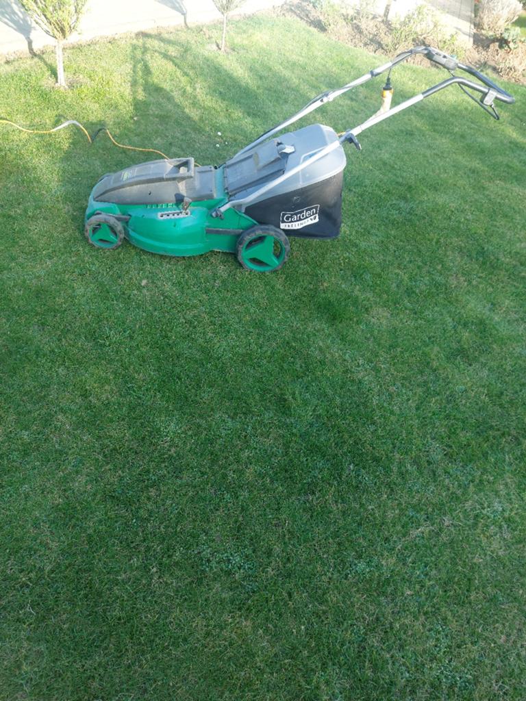 Elektrisch grasmachine garden, Tuin en Terras, Grasmaaiers, Ophalen