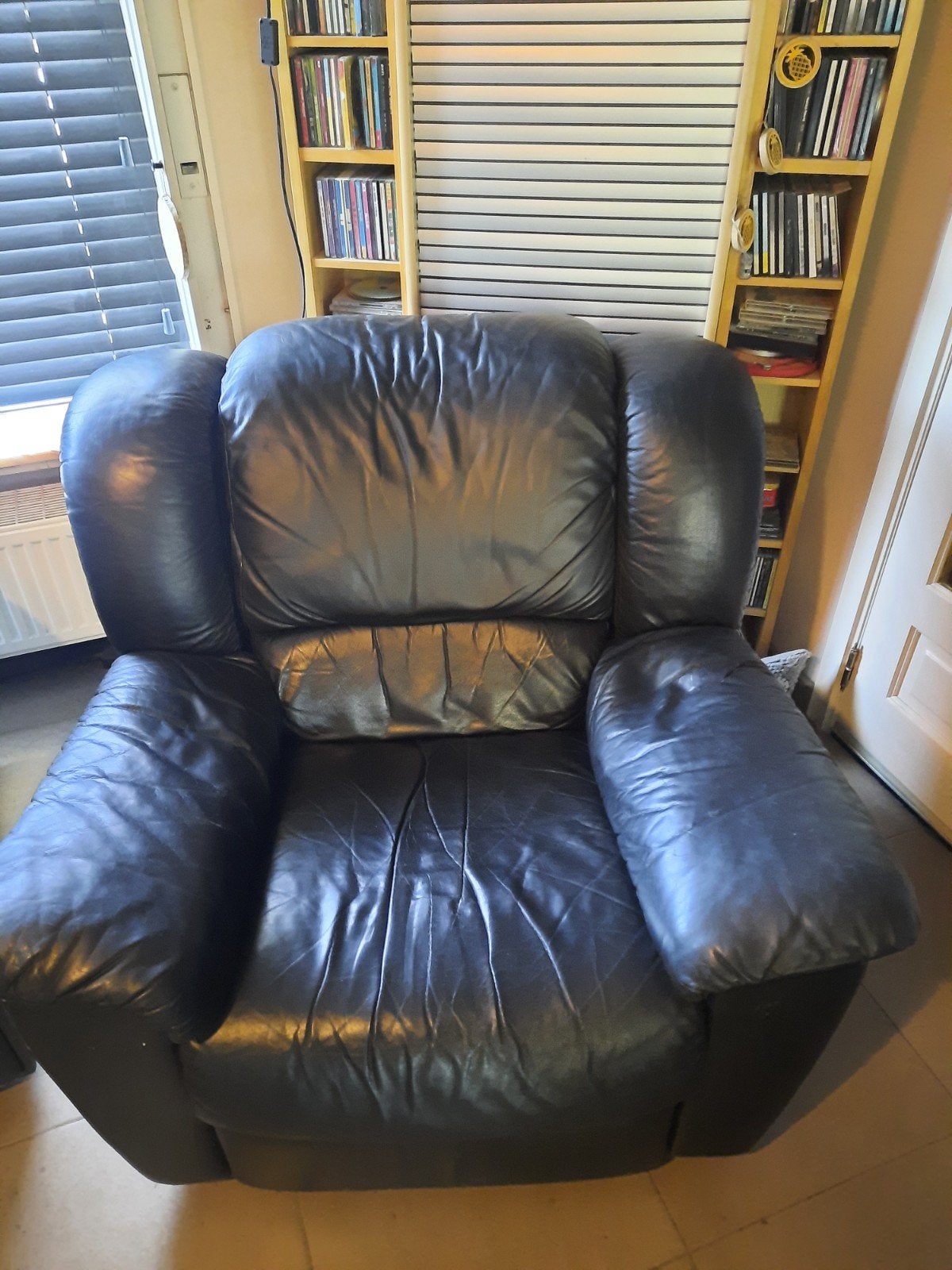Lederen relaxzetel, Ophalen