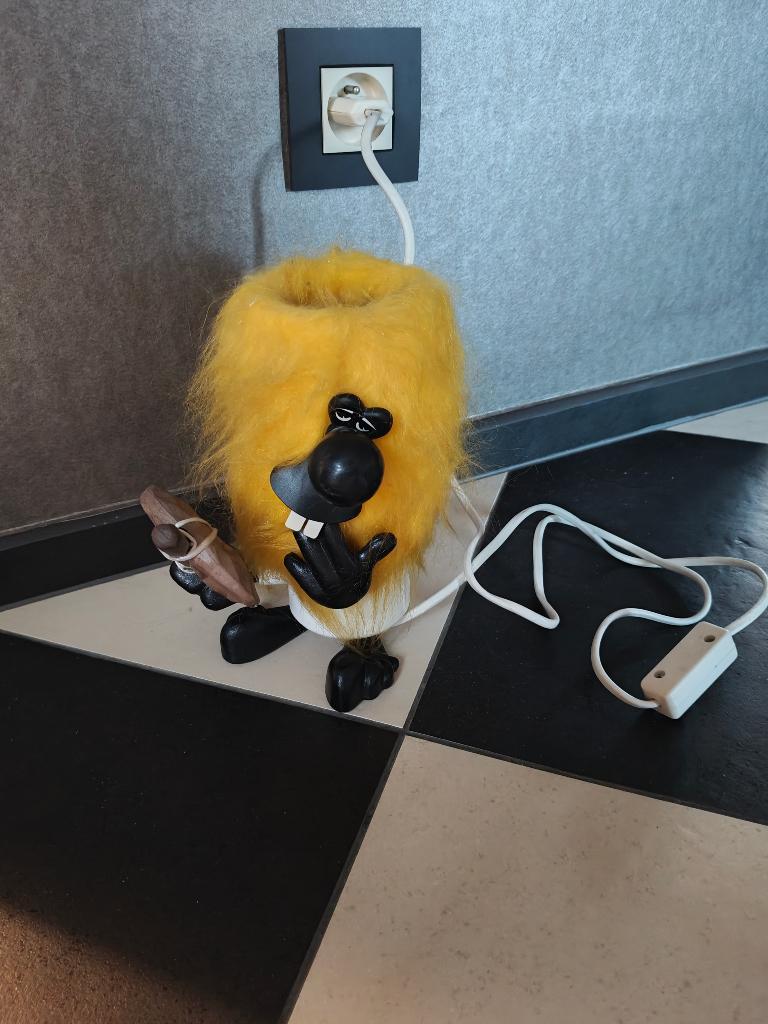 Vintage caveman lampje jaren '60 sixties, Ophalen of Verzenden