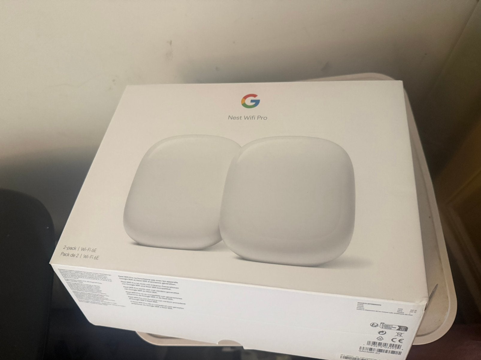Google Nest Wifi Pro 6E Mesh Router – Set van 2, Ophalen of Verzenden