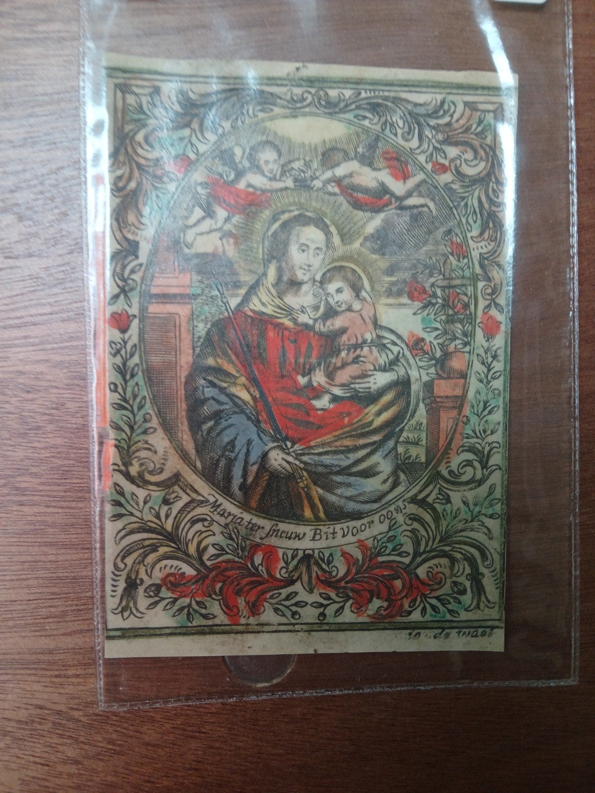 Devotieprent 1800, Hobby en Vrije tijd, Ophalen of Verzenden