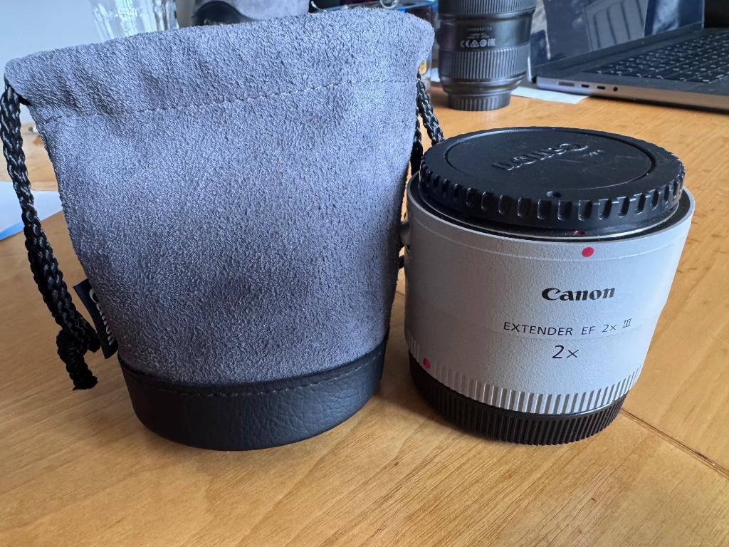 canon ef 2 x extender iii, Audio, Tv en Foto, Foto | Lenzen en Objectieven, Ophalen, Zo goed als nieuw, Telelens