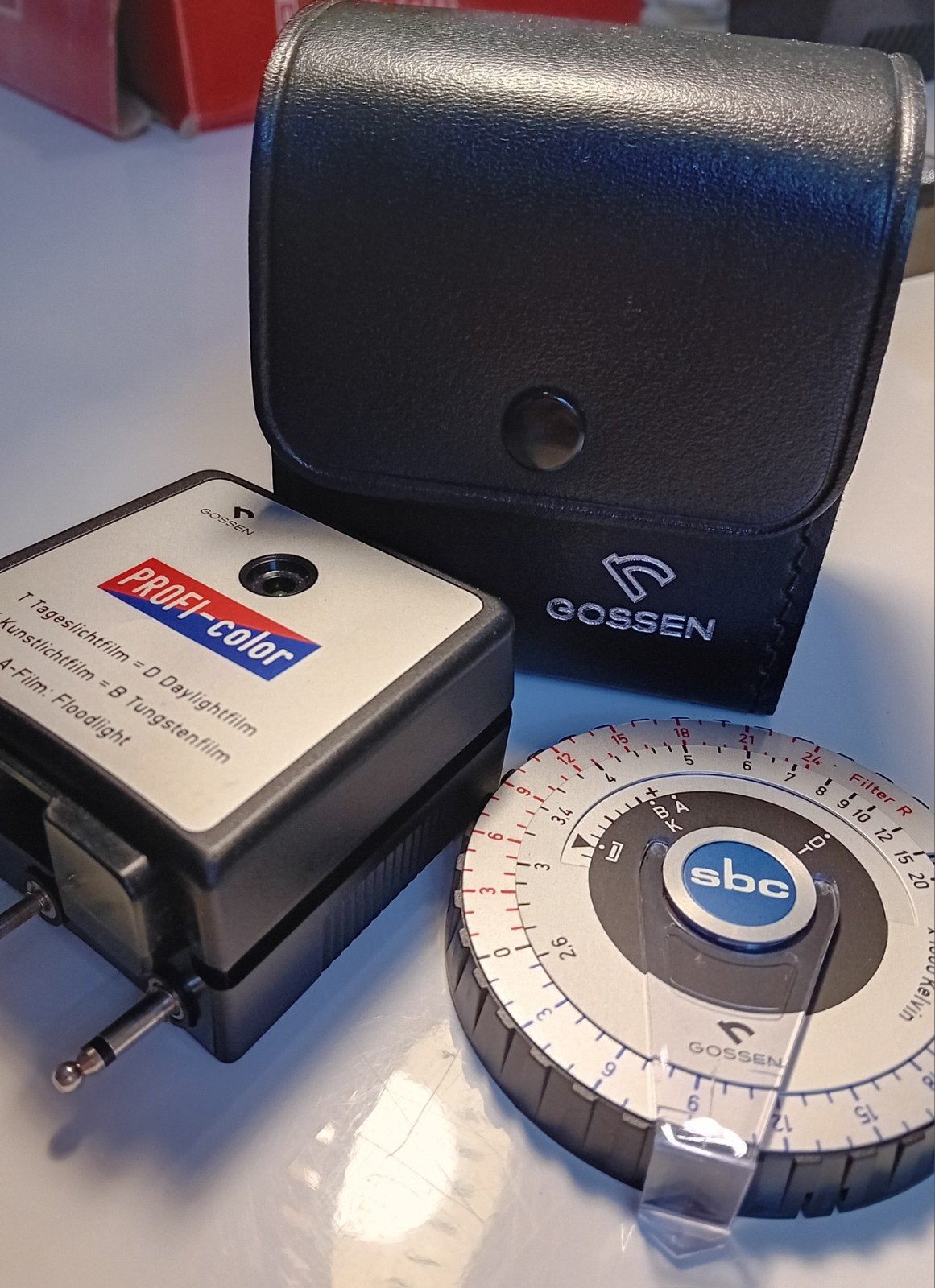 vintage Gossen profi-color kleurtemperatuurmeter-set, Ophalen of Verzenden