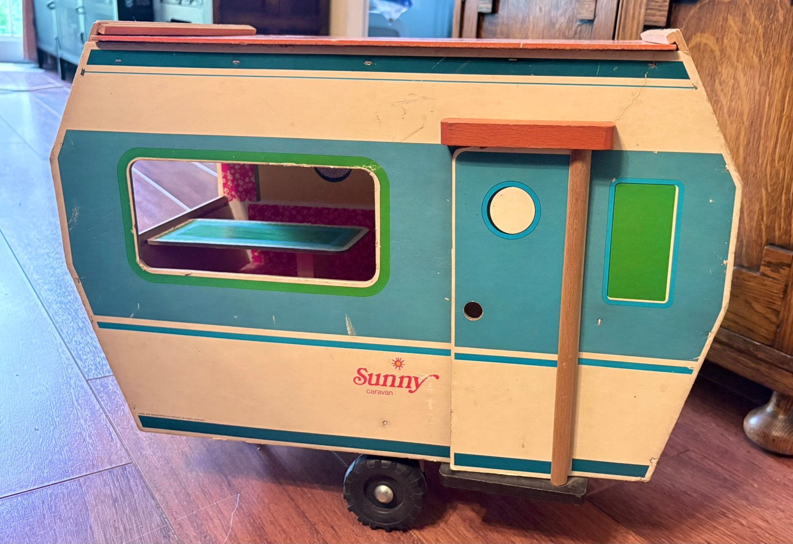 Vintage speelgoed. Sunny caravan., Ophalen, Gebruikt