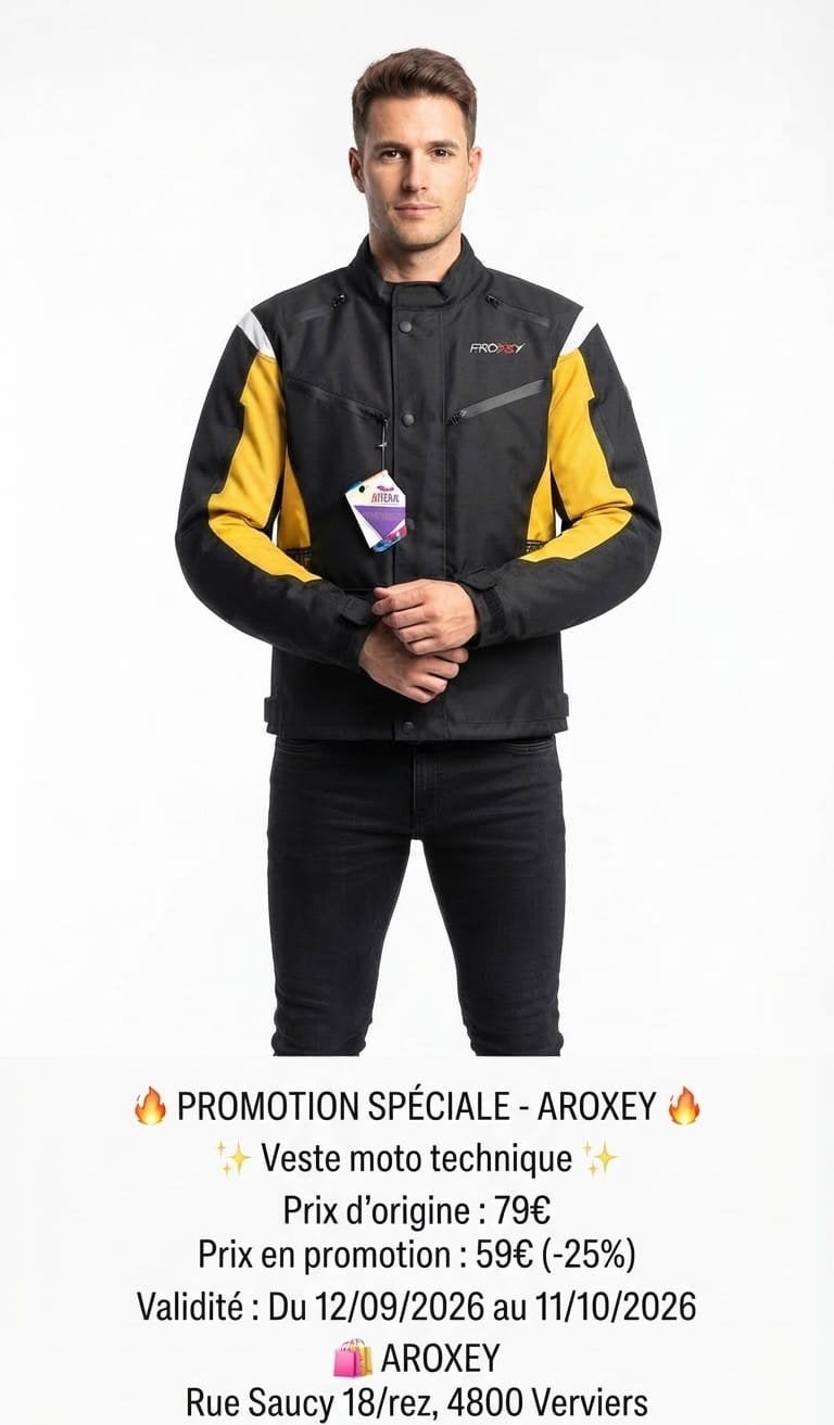 veste de Moto textile cordura 600D neuf CE protecteurs, Envoi, Neuf, avec ticket, Manteau | tissu