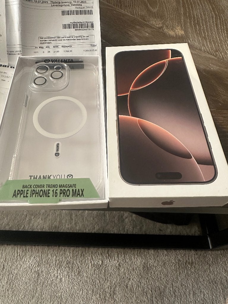 Iphone 16 pro max 256 gb désert, Télécoms, Téléphonie mobile | Apple iPhone, IPhone 16 Pro Max, Enlèvement, Sans abonnement, Sans simlock