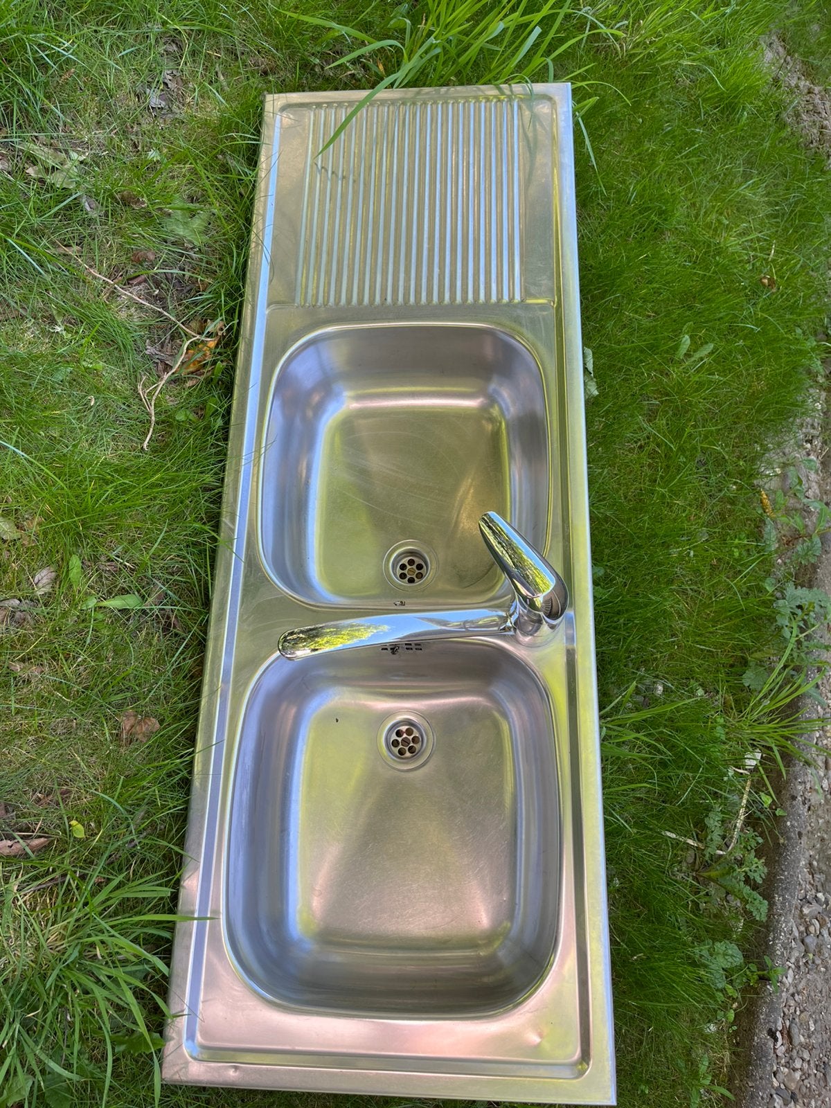Dubbele spoelbak, Ophalen, Gebruikt