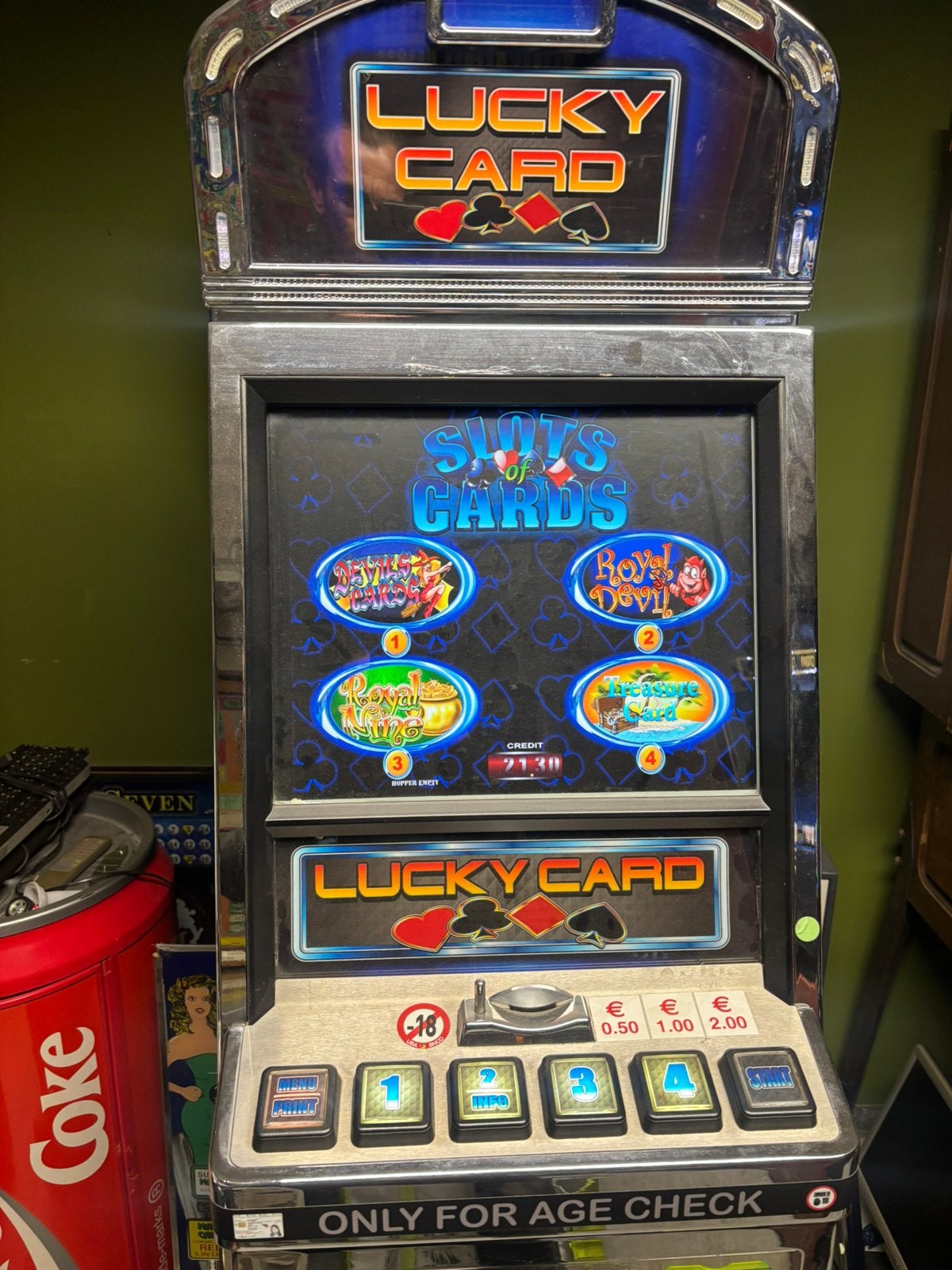 Slots lucky card, Verzamelen, Euro, Ophalen, Gebruikt, Met sleutels