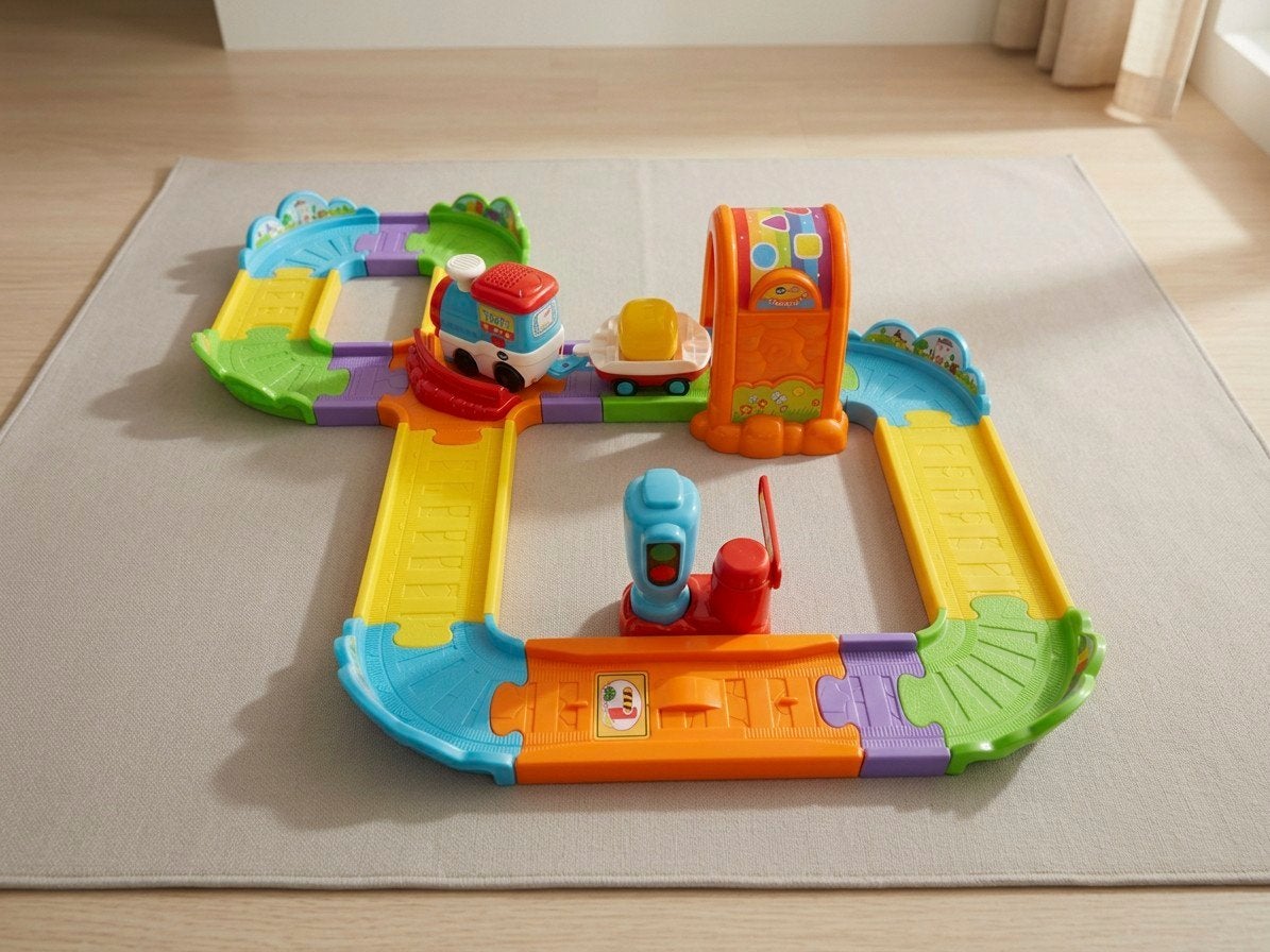 VTech Toet Toet - Complete Treinset, Kinderen en Baby's, Ophalen of Verzenden, Zo goed als nieuw, 2 tot 4 jaar