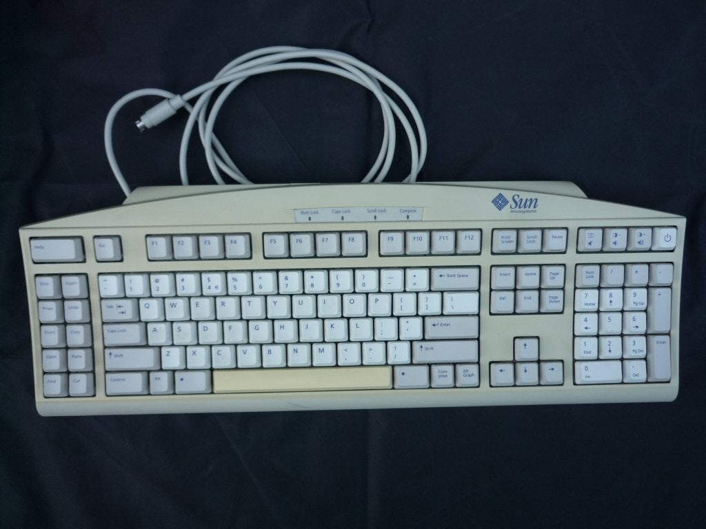 VINTAGE - SUN Clavier QWERTY US - Model 6, Enlèvement ou Envoi, SUN