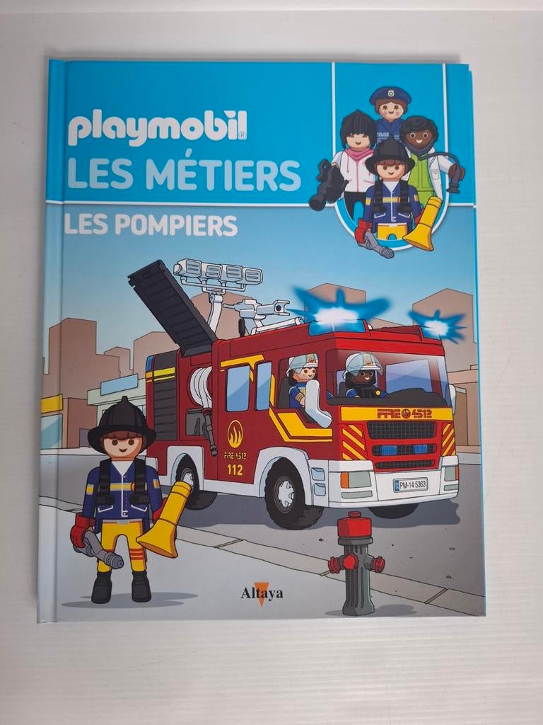 Playmobil boek Les Métiers deel 1 Les Pompiers, Ophalen of Verzenden, Gebruikt, Los Playmobil