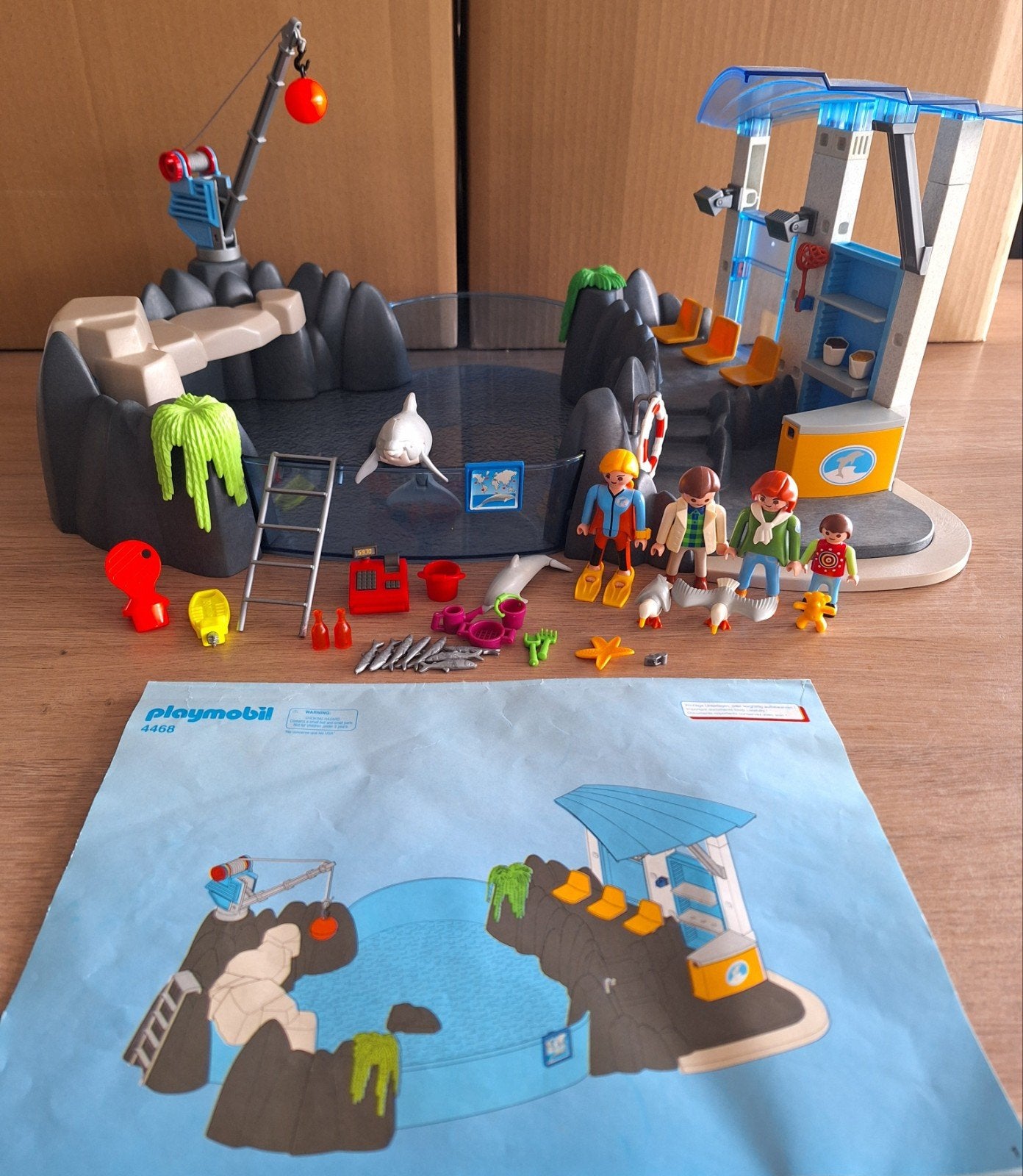 playmobil dolfinarium, Ophalen
