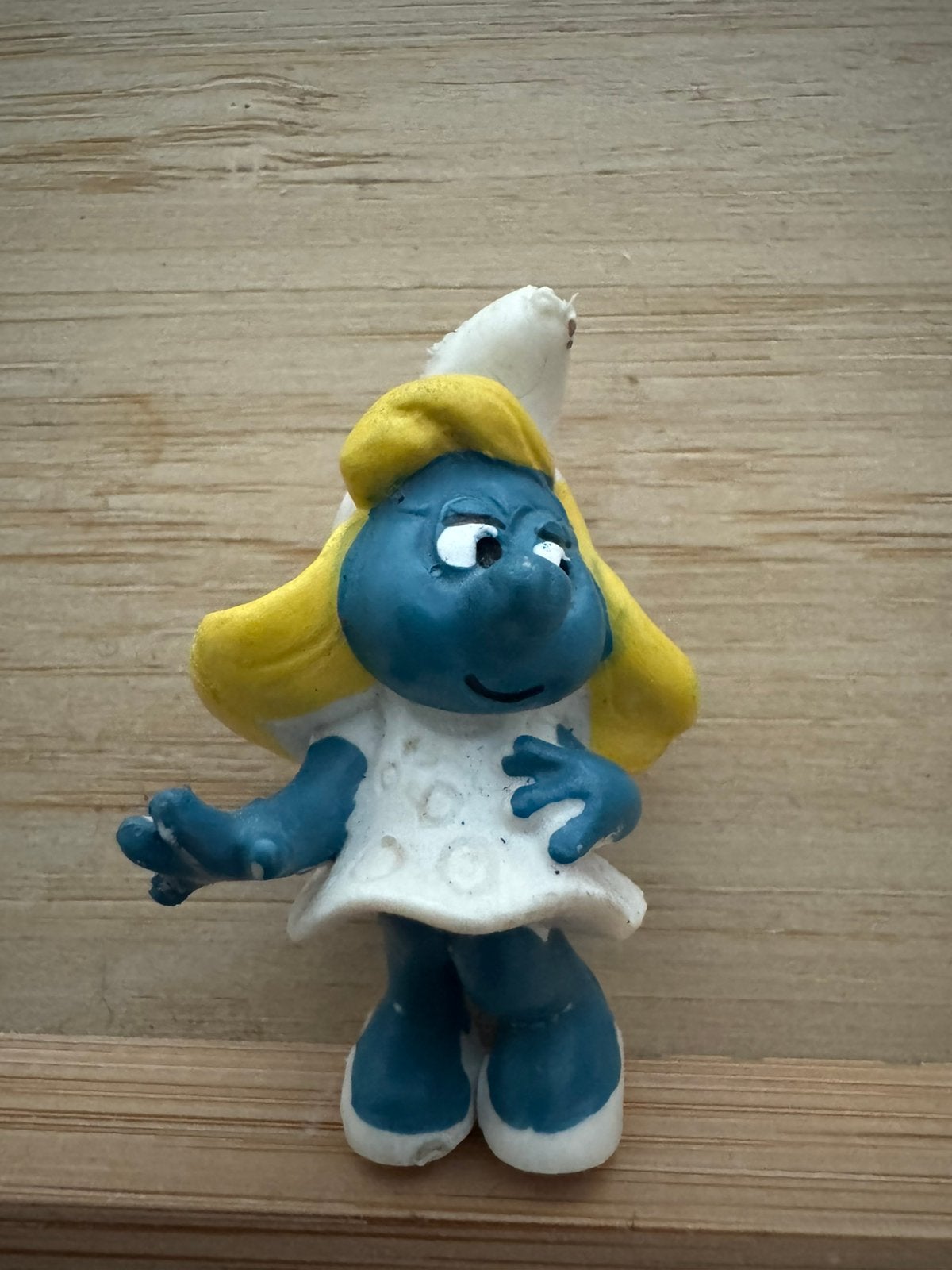 Miniatuur poppetje Smurfin - hand op lichaam, Verzamelen, Smurfen, Ophalen, Gebruikt, Smurfin, Poppetje, Figuurtje of Knuffel