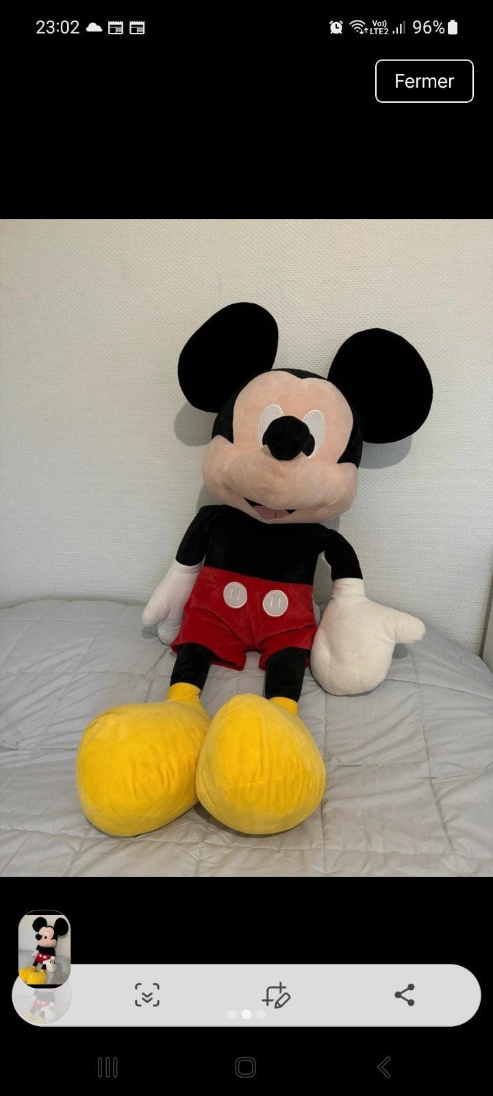 Mickey Disneyland H. 1,10 mètres propre, Enfants & Bébés, Enlèvement