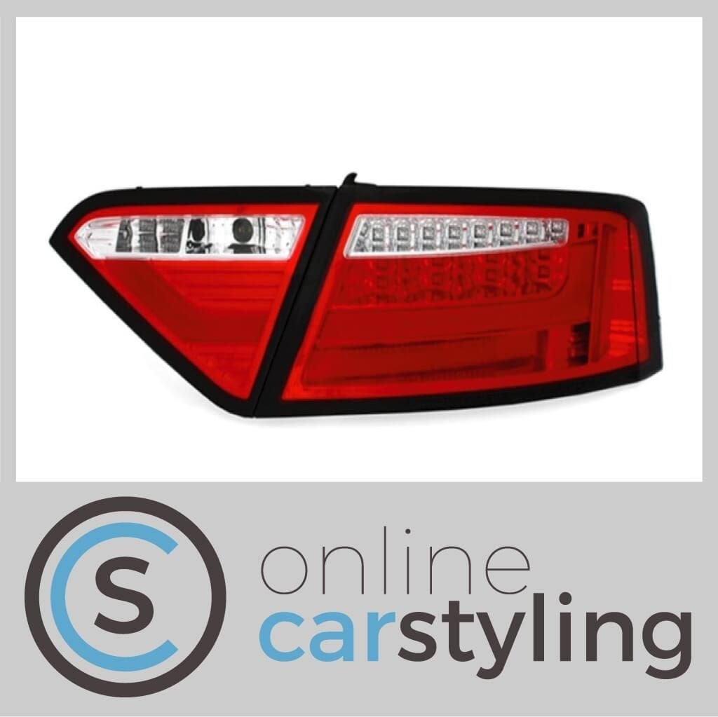 LED Achterlichten Audi A5 B8 Rood Wit Lightbar Design, Neuf, -, Audi, -