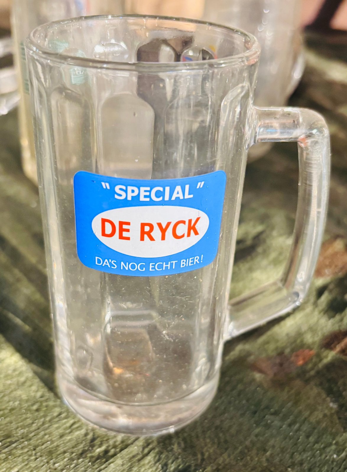 Oud bierglas/pull “Special” De Ryck, Ophalen of Verzenden, Gebruikt, Glas of Glazen