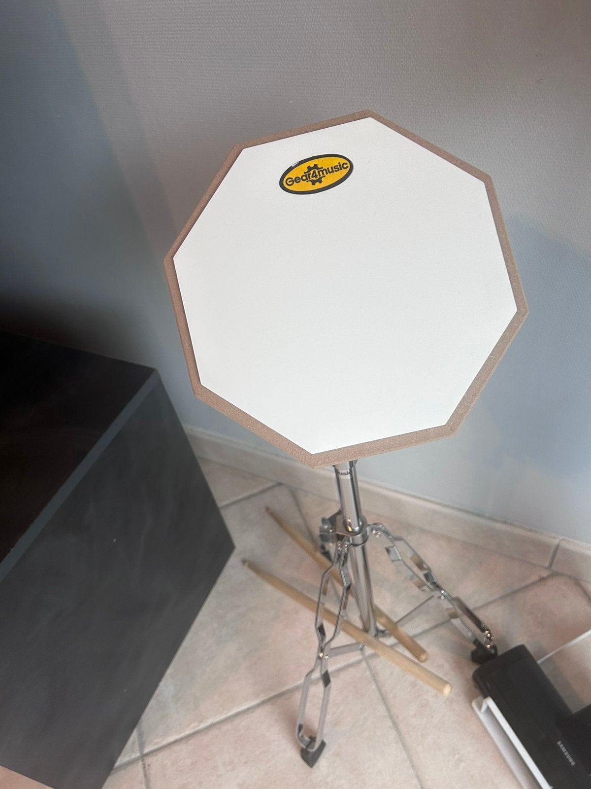 oefenpad en statief drum gear4music, Ophalen, Zo goed als nieuw