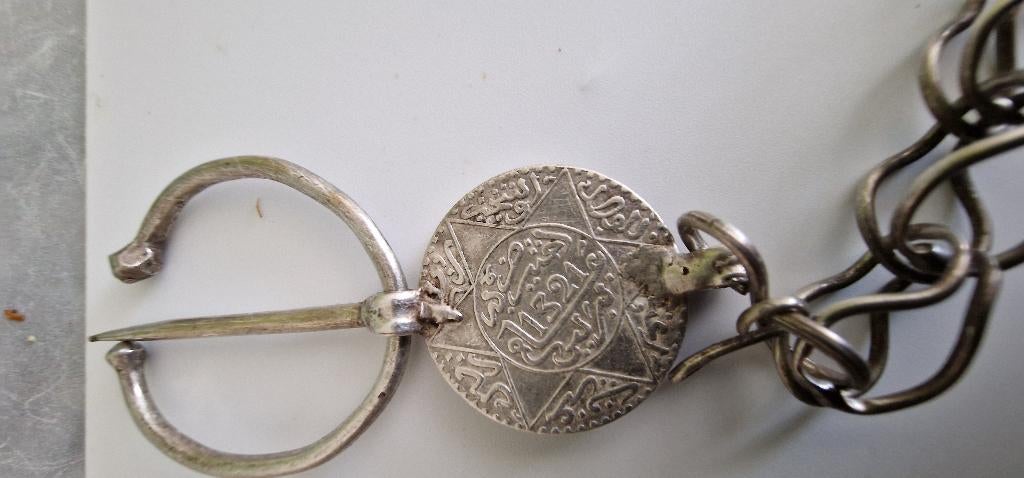 zilveren hanger berbers, Ophalen of Verzenden, Zilver, Hanger