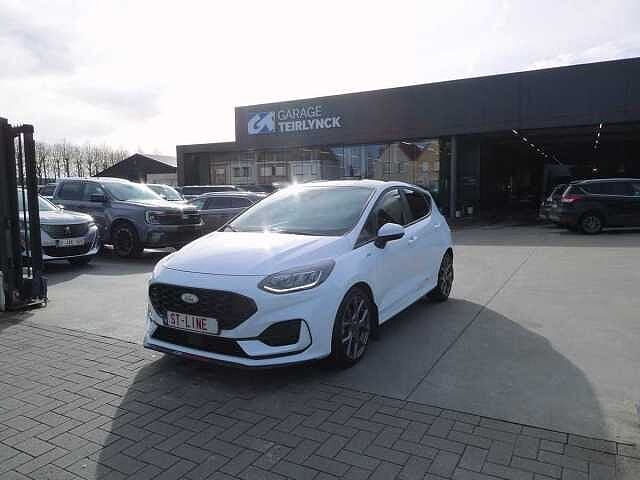 Ford Fiesta 5d ST-line 1.0 i MHEV Hybride 125pk Automaat, Auto's, Automaat, Euro 6, Wit, Bedrijf