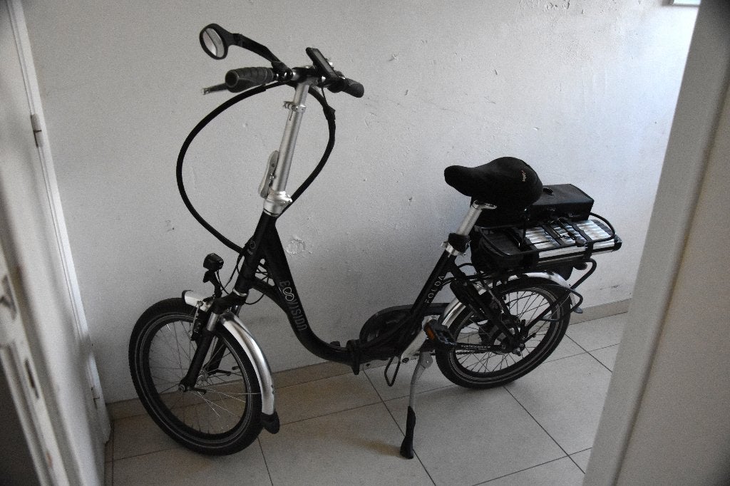 Mini plooifiets accu, Autres marques, Moins de 47 cm, 50 km par batterie ou plus, Comme neuf