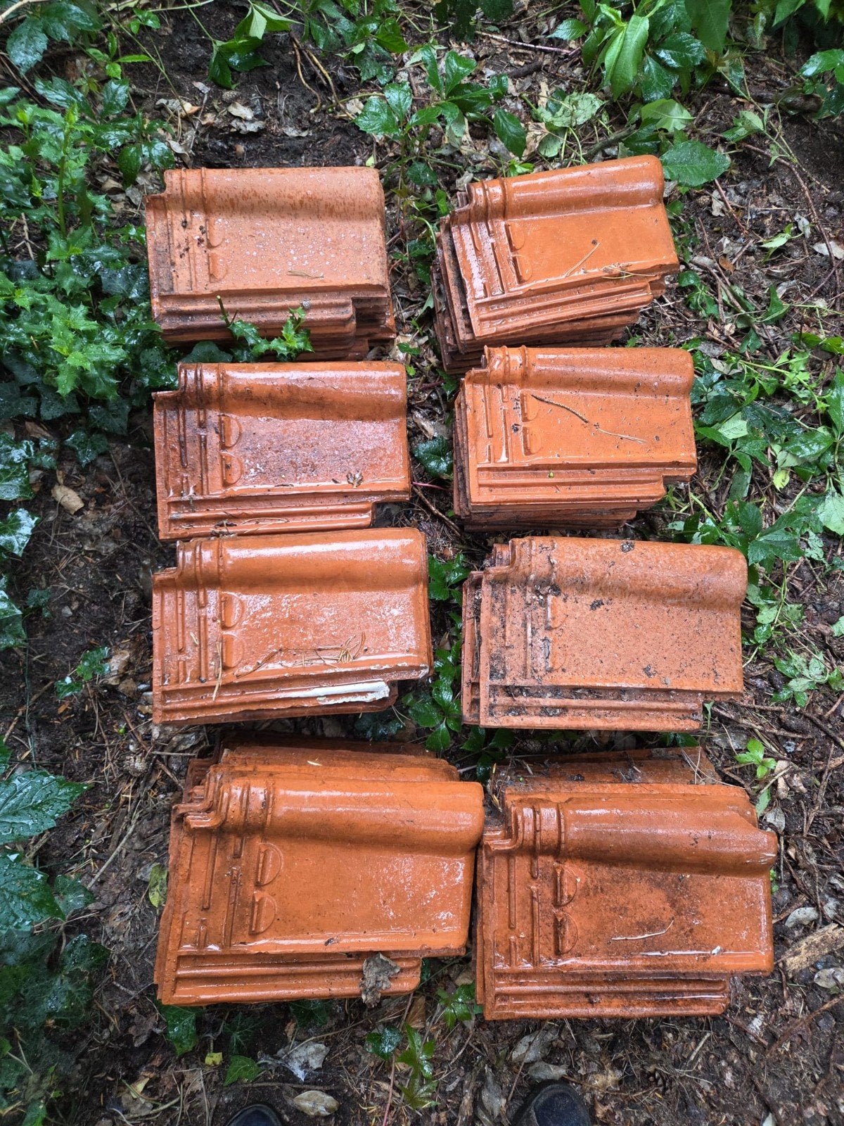 78 dakpannen pottelberg courtrai, Doe-het-zelf en Bouw, Dakpannen en Dakbedekking, Ophalen, Dakpannen
