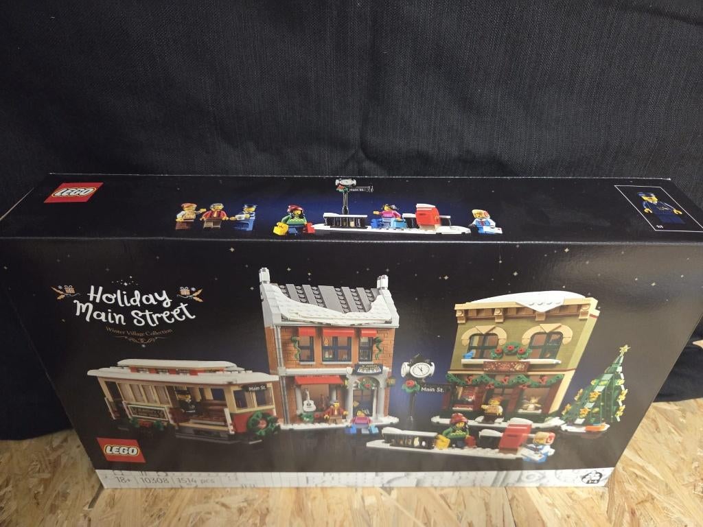 LEGO Icons Kerst dorpsstraat (10308), Lego, Nieuw, Ophalen of Verzenden, Compleet