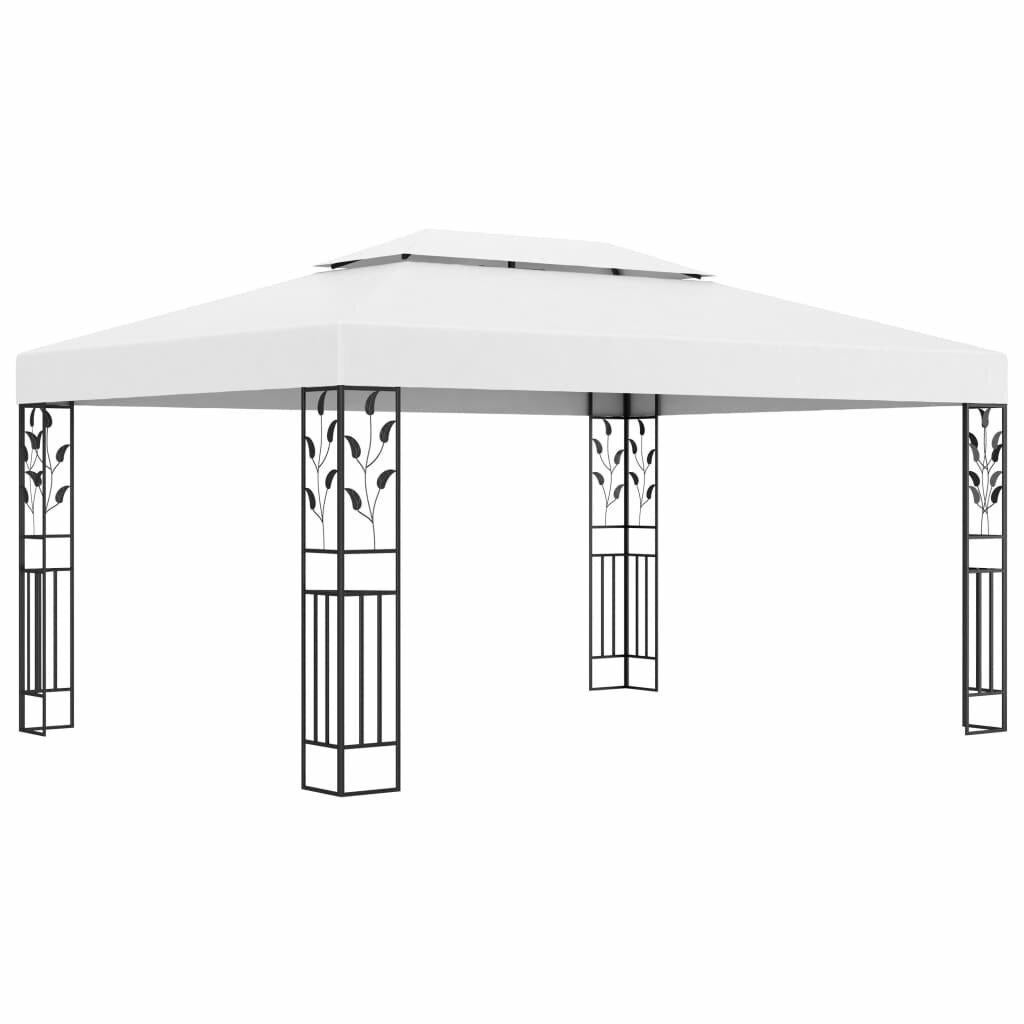 Partytent Prieel Novo Met Dubbel Dak 3X4M Wit - Gratis thuis, Verzenden, Minder dan 4 meter, Nieuw, Paviljoen